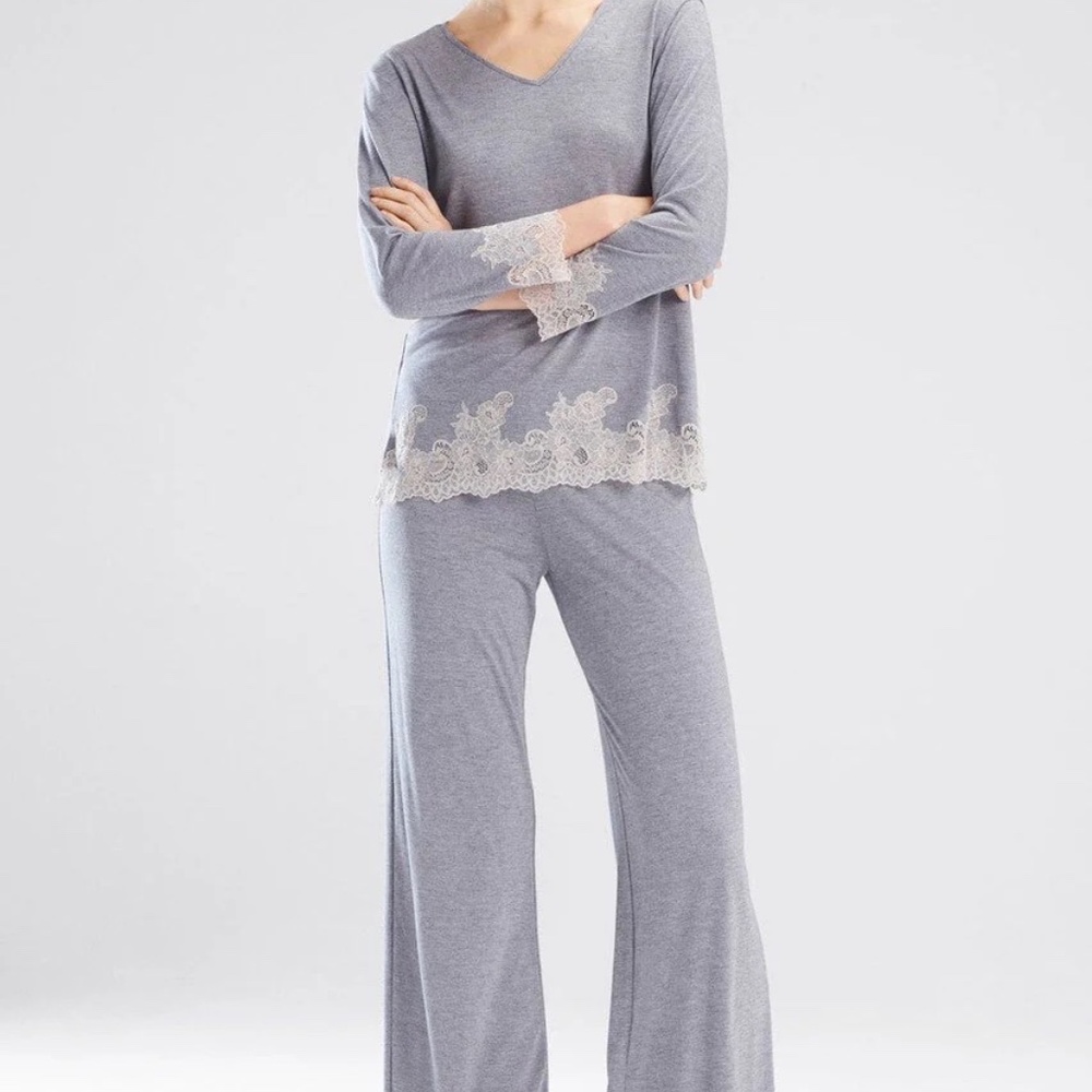 Natori Luxe Shangri-La TENCEL™ Long Sleeve PJ - Picture 3 of 6